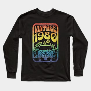 Vintage Retro 1980 Long Sleeve T-Shirt